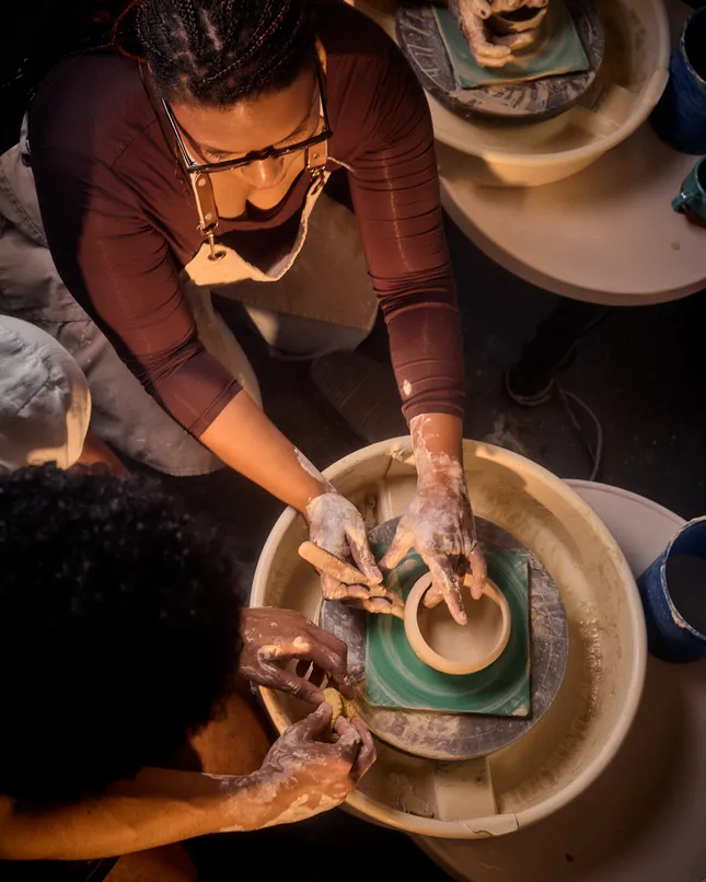 Pottery Class Lifestyle Images