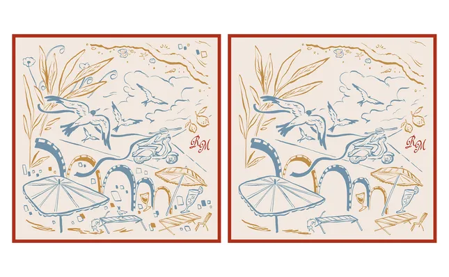 Riva Mare Restaurant Illustrations