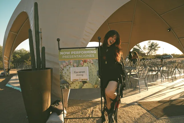 cameron jeong at the botanical garden in phx, az