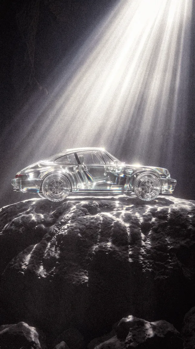 Glass Porsche