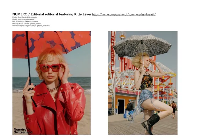 Numero magazine featuring Kitty Lever