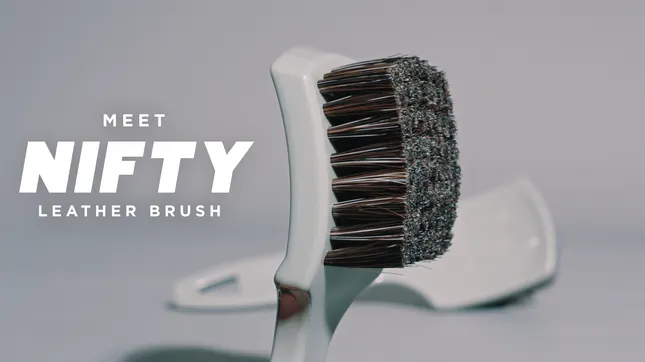 Leather Cleaner Brush Product Sizzle