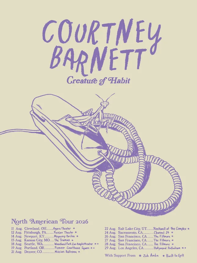 Courtney Barnett Tour Poster