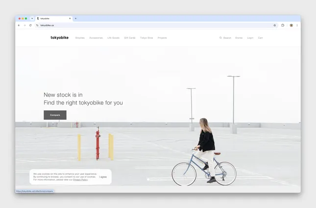 tokyobike website build