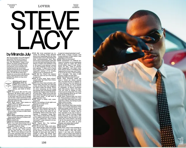 Steve Lacy x Interview Mag