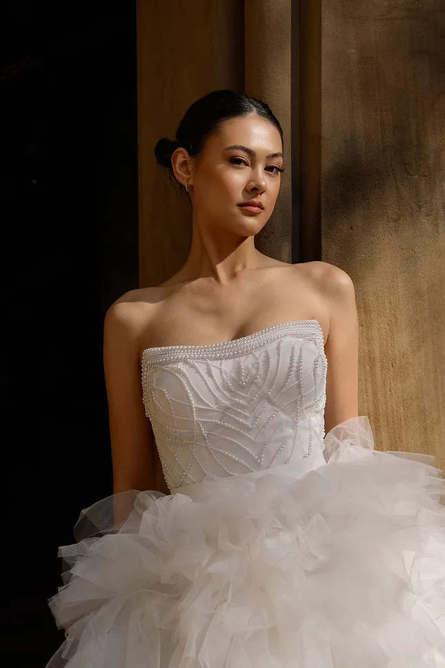 Bridal shoot for designer Julie Sufi