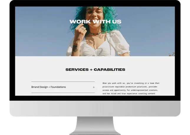 Agency Website for Radical Womxn