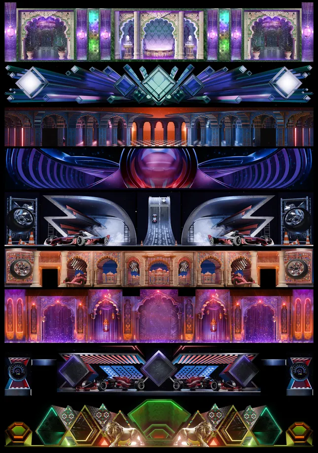 Visuals for different clients for the past years for Corporate Events
