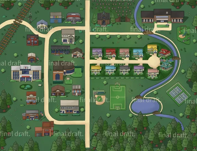 WIP fictional map