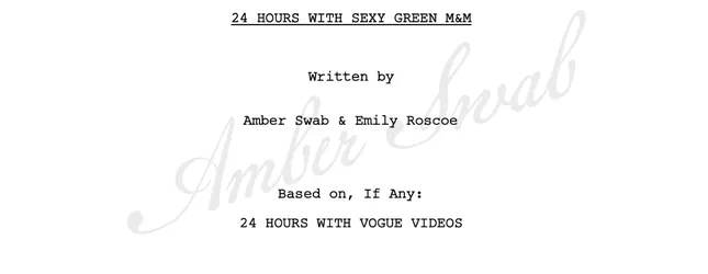 24 Hours With Sexy Green M&M