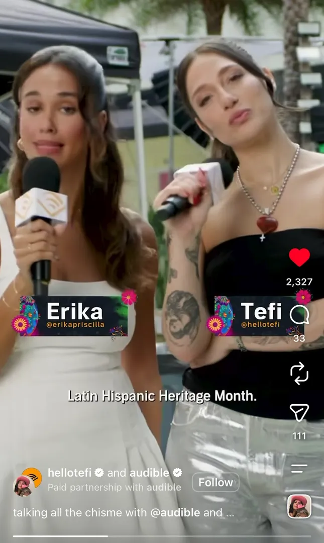 Audible x Hispanic Heritage Month “Talking all the chisme”