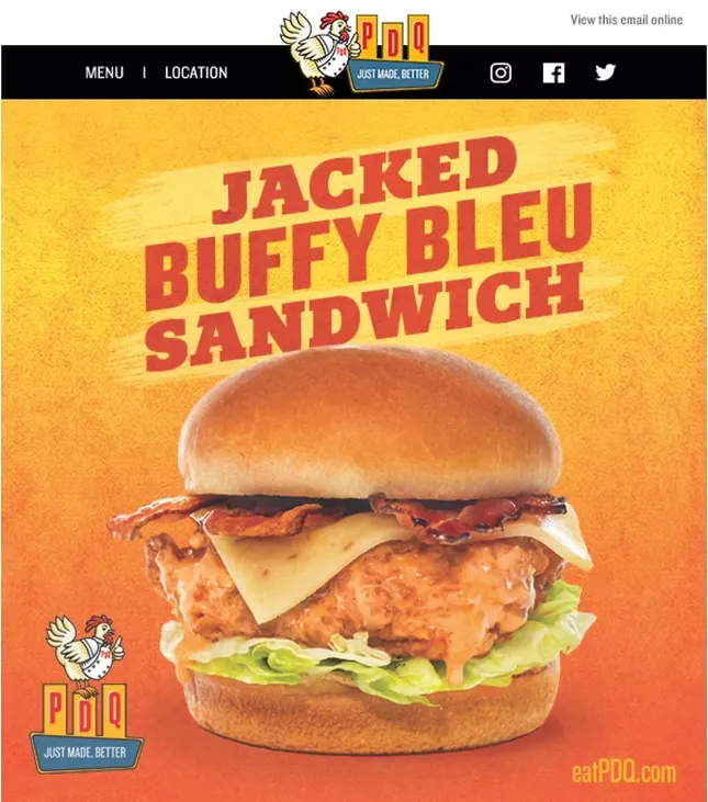 Food Styling for PDQ Chicken
