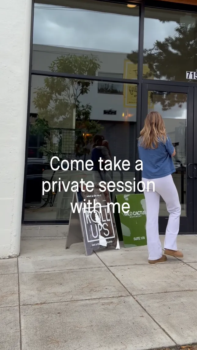 "Come Take a Private Session with Me" for Roll Ups Pilates