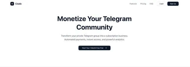 Website for Clubb