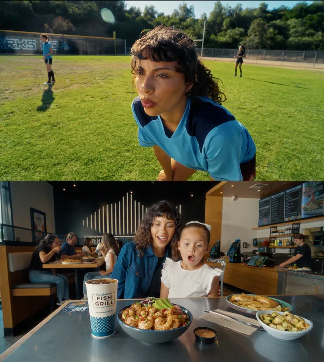 Color grading for commercial “California fish grill”