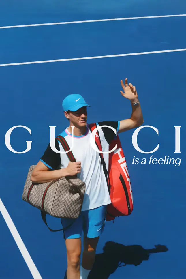 Jannik Sinner for Gucci