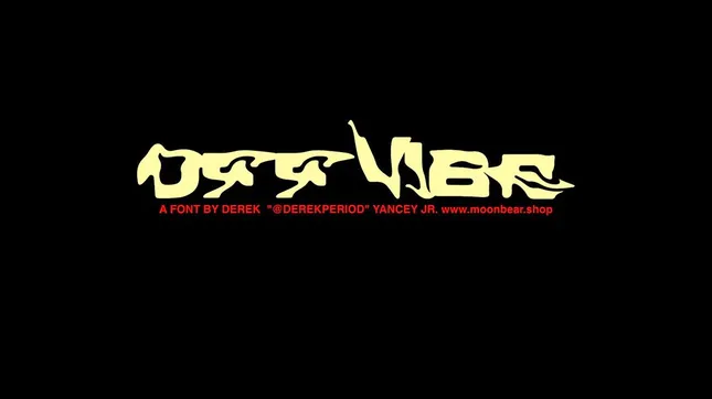“OFF-VIBE” Custom font design for MoonBear.shop