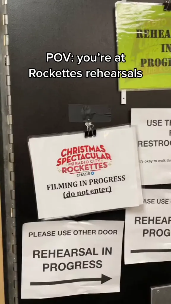 Radio City Rockettes: BTS Rehearsals Social Media Content
