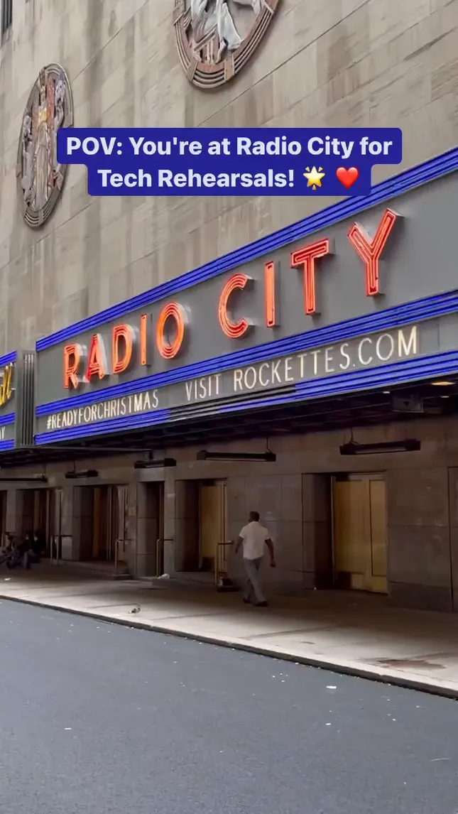 Radio City Rockettes: BTS Rehearsals Social Media Content