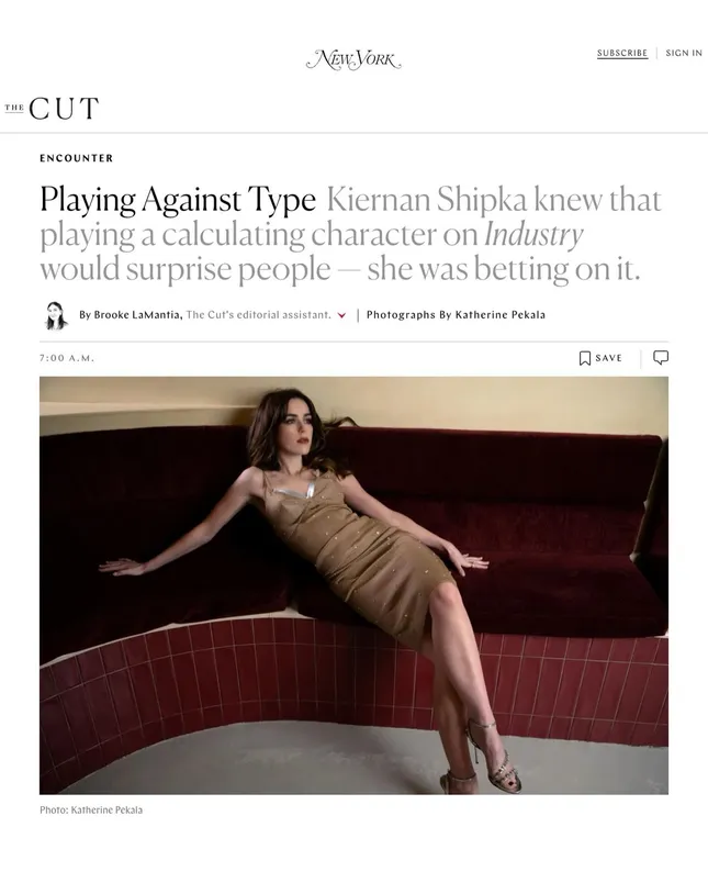 Kiernan Shipka for The Cut