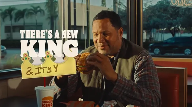 Burger king “There’s a new king & it’s you”