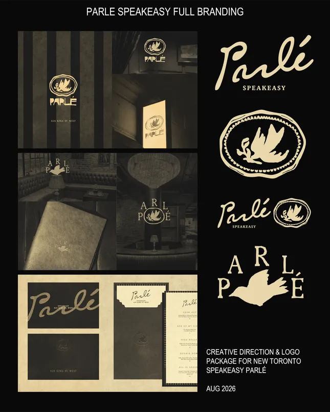 PARLÉ SPEAKEASY BRANDING