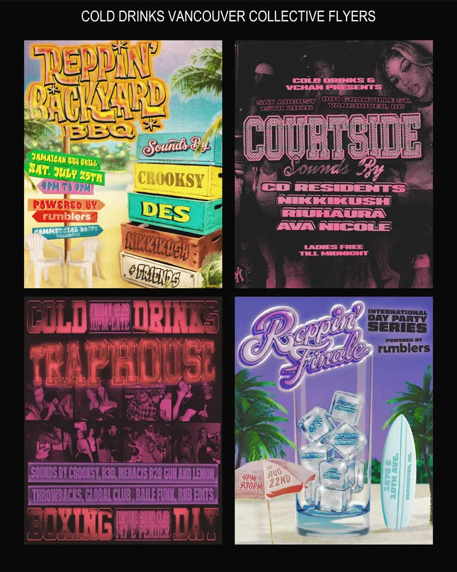 BRANDED FLYERS FOR COLDDRINKS VANCOUVER COLLECTIVE