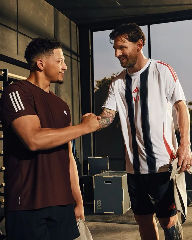 Patrick Mahomes and Leo Messi for Adidas