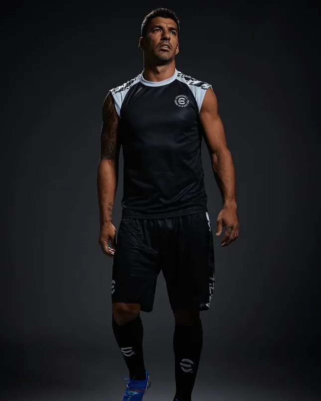 Luis Suarez for EFootbal feature in Production Paradise