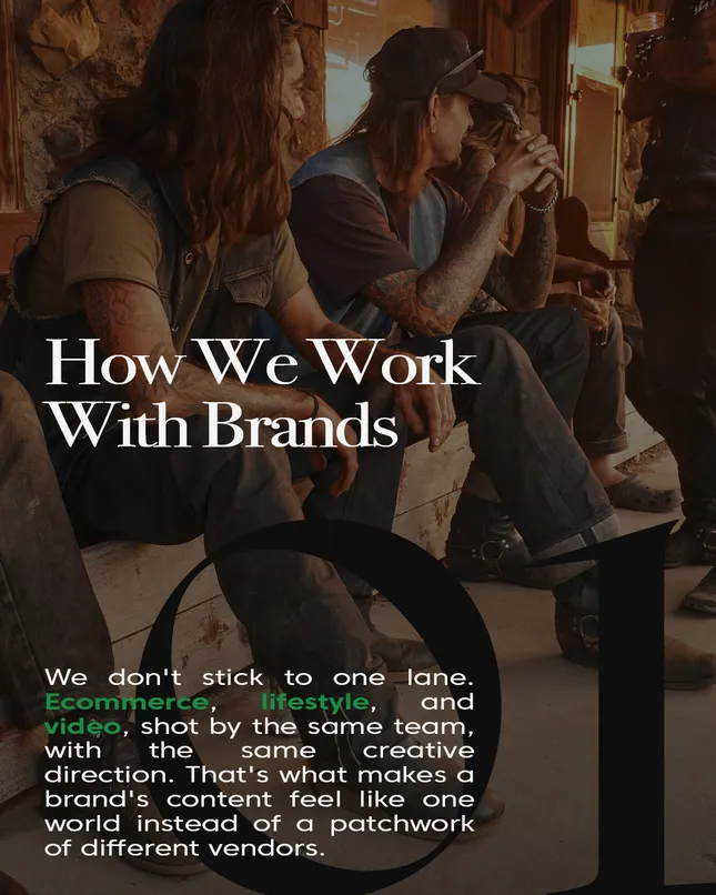 How we work with brands