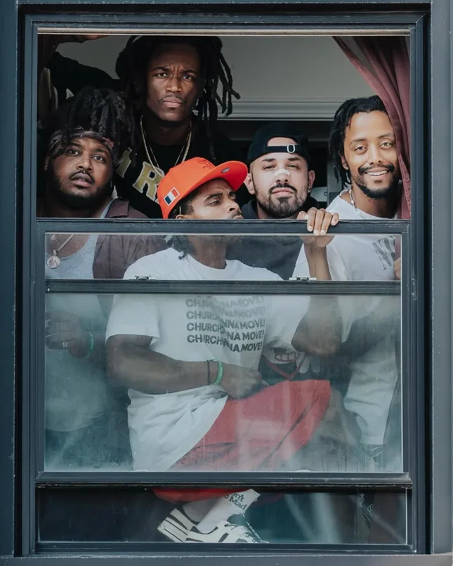 Pivot Gang ("Who At The Door?" Cover Shoot)