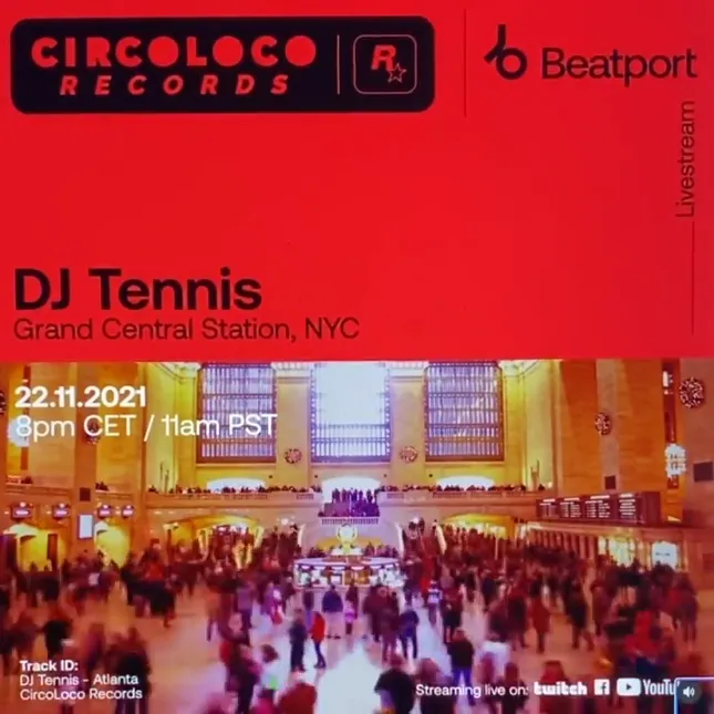 Beatport x Circoloco : DJ Tennis @ Grand Central Station