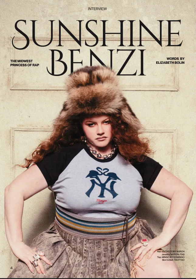 SUNSHINE BENZIE for MERDE MAGAZINE