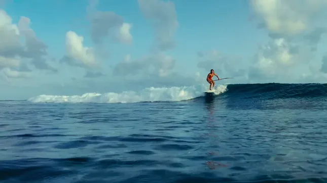 The lonely Sup Surfer