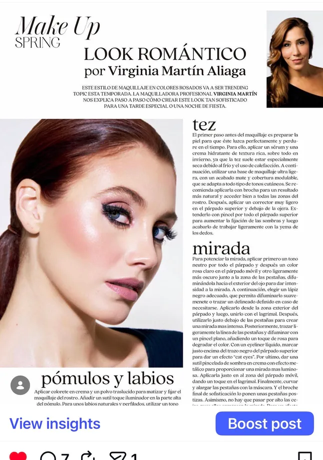 My Holiday makeup look for New Aesthetic Magazine. National magazine in Spain.