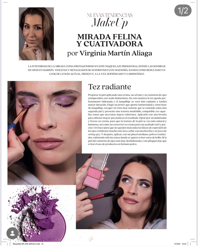 My Spring makuep inspiration for The Aesthetic magazine. It’s a national magazine in Spain.