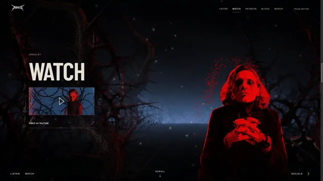 JRNXLST | Immersive Website