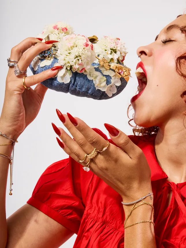 Denim Food Fashion Shoot