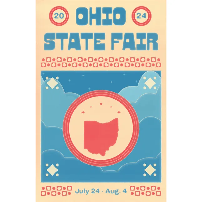 Ohio state fair poster design and motion design