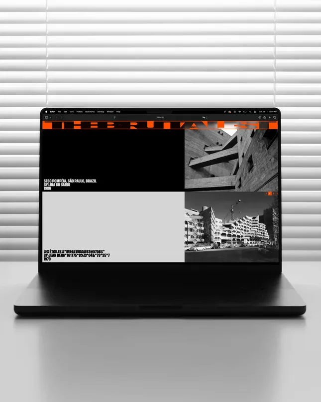 THE BRUTALIST - Brand/Visual identity & Web design/ Dev 2026