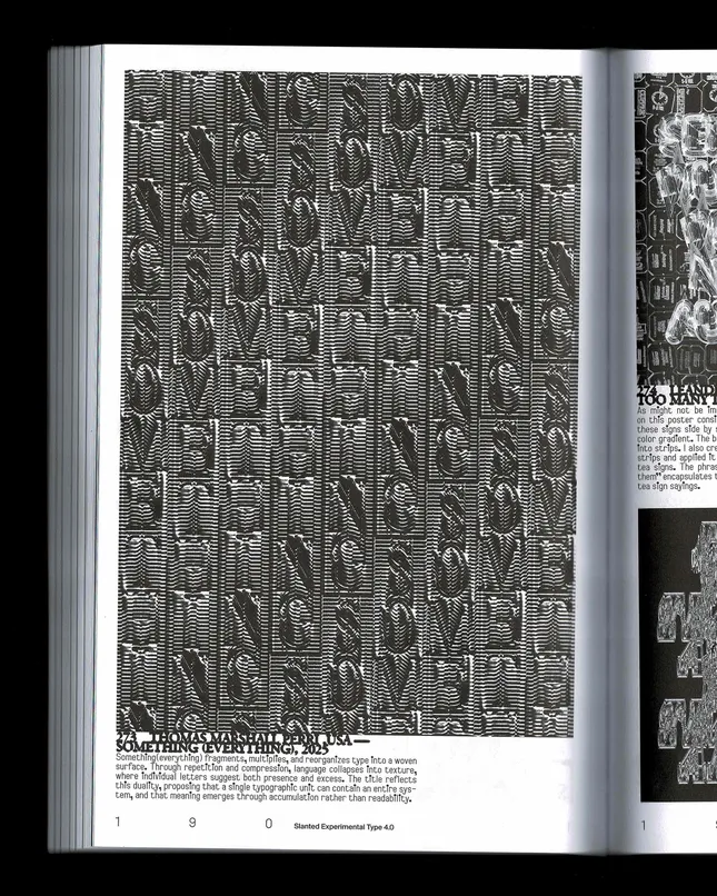 Slanted Experimental Type 4.0 - Experimental Type Poster 2026