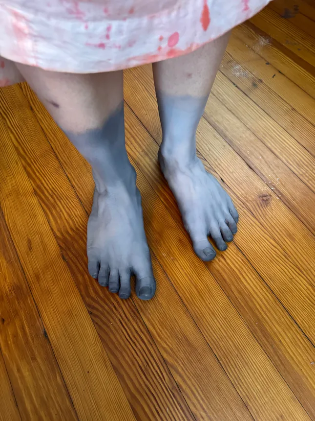 Ghoul Creature Feet Body Paint