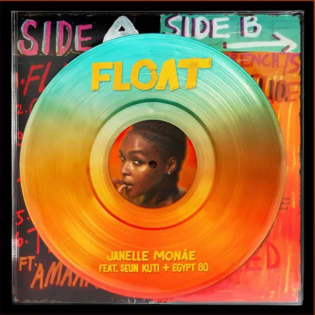 Janelle Monae Float & Vinyl cover work