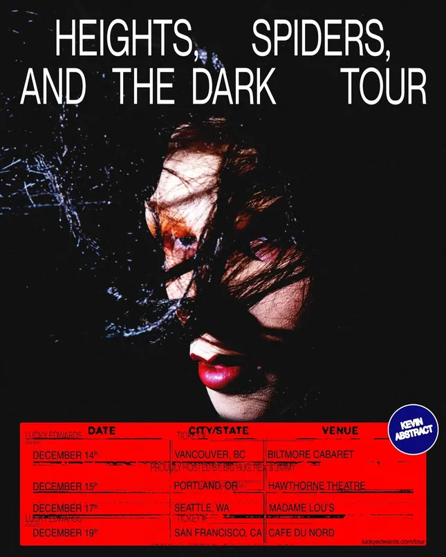 ‘Heights, Spiders, And The Dark Tour’ Poster + additional design work for ‘Blanket’
