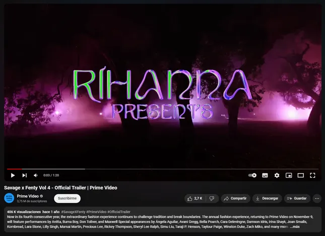 Rihanna - Type in use