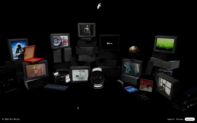 Nik Müller 3D Interactive Web Portfolio