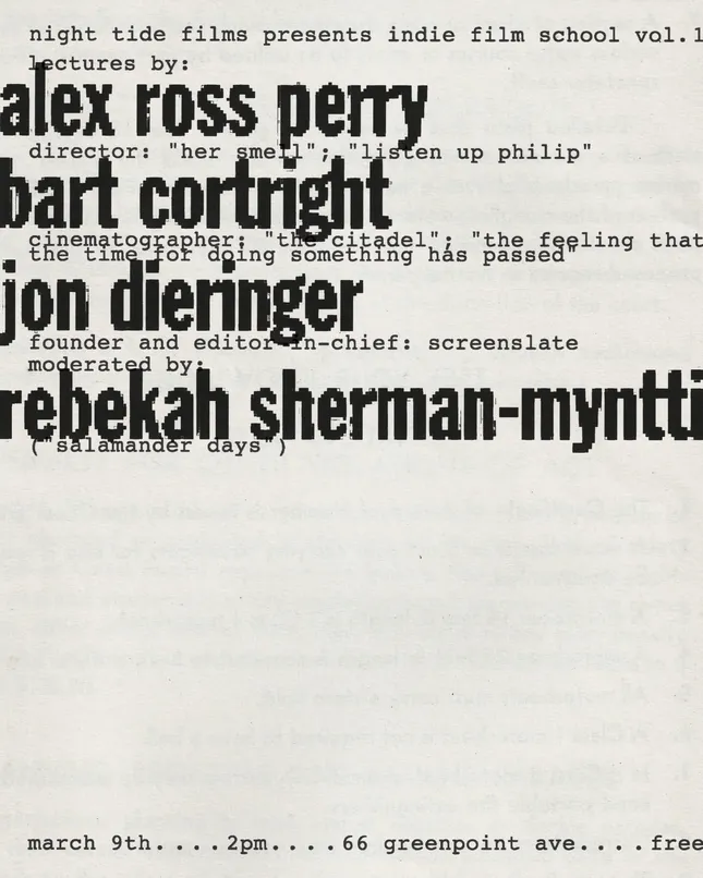 Film Lecture Poster