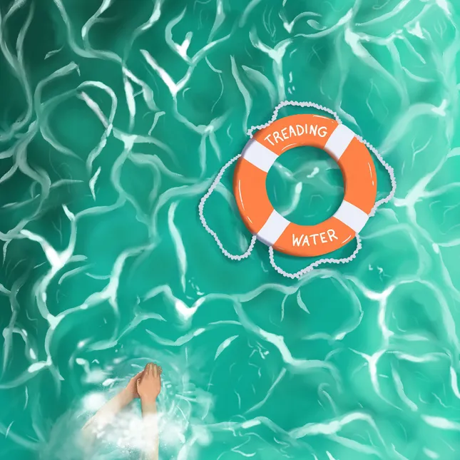 ‘Treading Water’ by DALE - Cover Art + Illustration